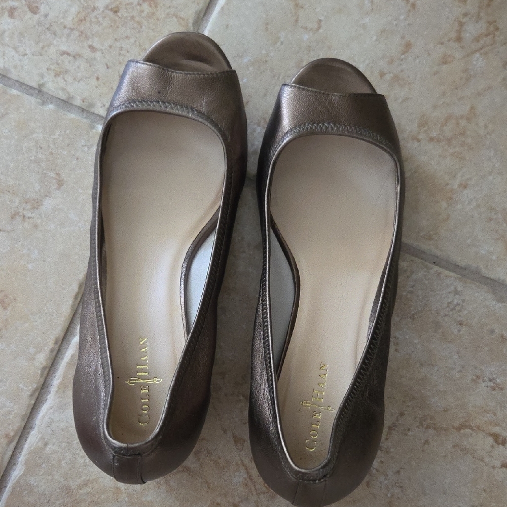Nike Women's Metallic Bronze Flats
